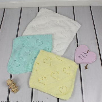 Heart Blanket Knitting Pattern #131
