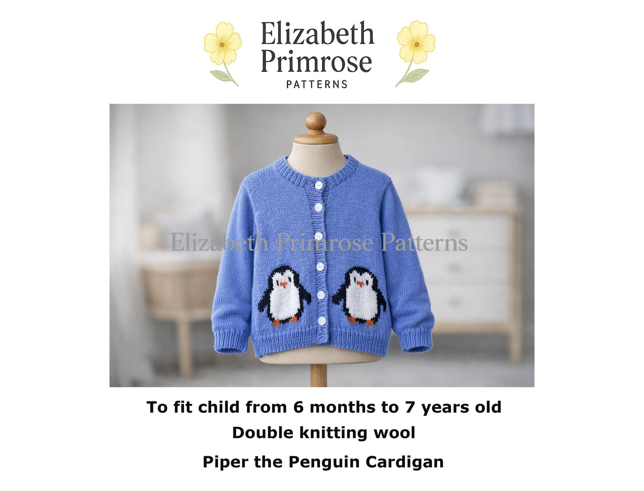 Piper the Penguin Cardigan  P183