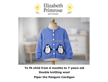Piper the Penguin Cardigan  P183