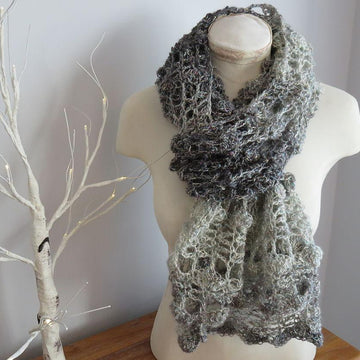 Opal Shell 2 in 1 Crochet Wrap & Scarf