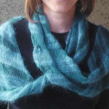 DIAGONAL INFINITY WRAP-SCARF