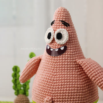 Starfish Shenanigans Amigurumi Pattern – Chibi Pink Star Plush | Cute Crochet PDF Pattern