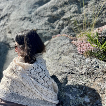 Cotton Grass shawl