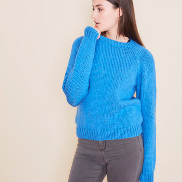 "Autumn Breeze Sweater" - Sweater Knitting Pattern in Paintbox Yarns Simply Chunky