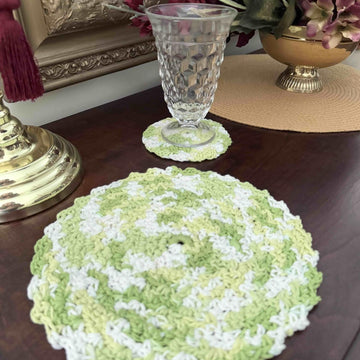Round Wattle Stitch Dish Cloth
