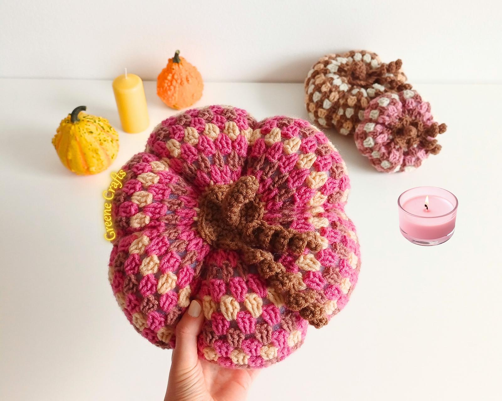 Granny Stitch Pumpkins - Stacked Fall Pumpkin Decor - Crochet Pattern