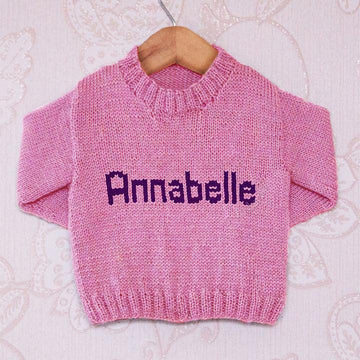 Intarsia - Annabelle Moniker Chart - Childrens Sweater