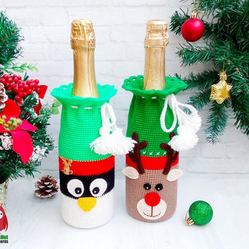 290 Reindeer bottle sleeve