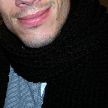 Men's Double-Ribbed Scarf