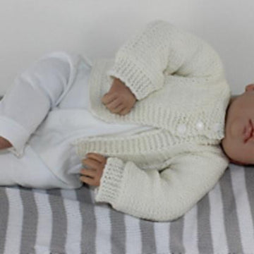 New Baby Simple Onepiece Matinee Coat