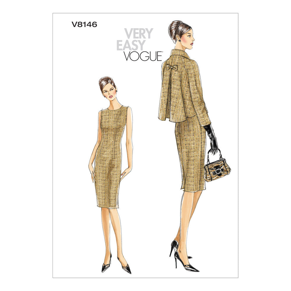 Vogue Misses'/Misses' Petite Jacket and Dress V8146 - Sewing Pattern
