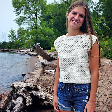 Girls Crochet Granny Stitch Top