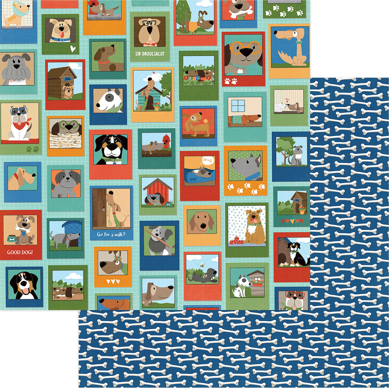 Photoplay Paper Fetch Double-Sided Cardstock 12"X12" 25/Pkg - Best Friend