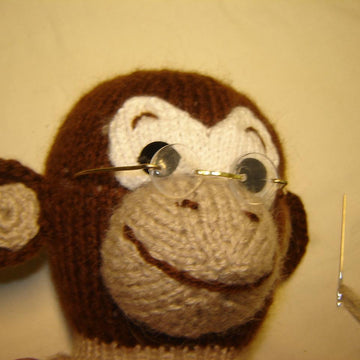 Knitting Monkey Doll Pattern, Cozy Grandma Style