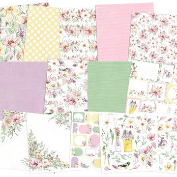 P13 Double-Sided Paper Pad 6"X6" 24/Pkg - The Four Seasons-Spring, 6 Designs/4 Ea