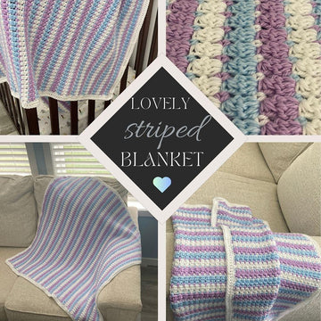 Crochet Blanket Beautiful Stripes