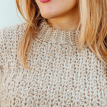 Chunky Wheat Petals Sweater