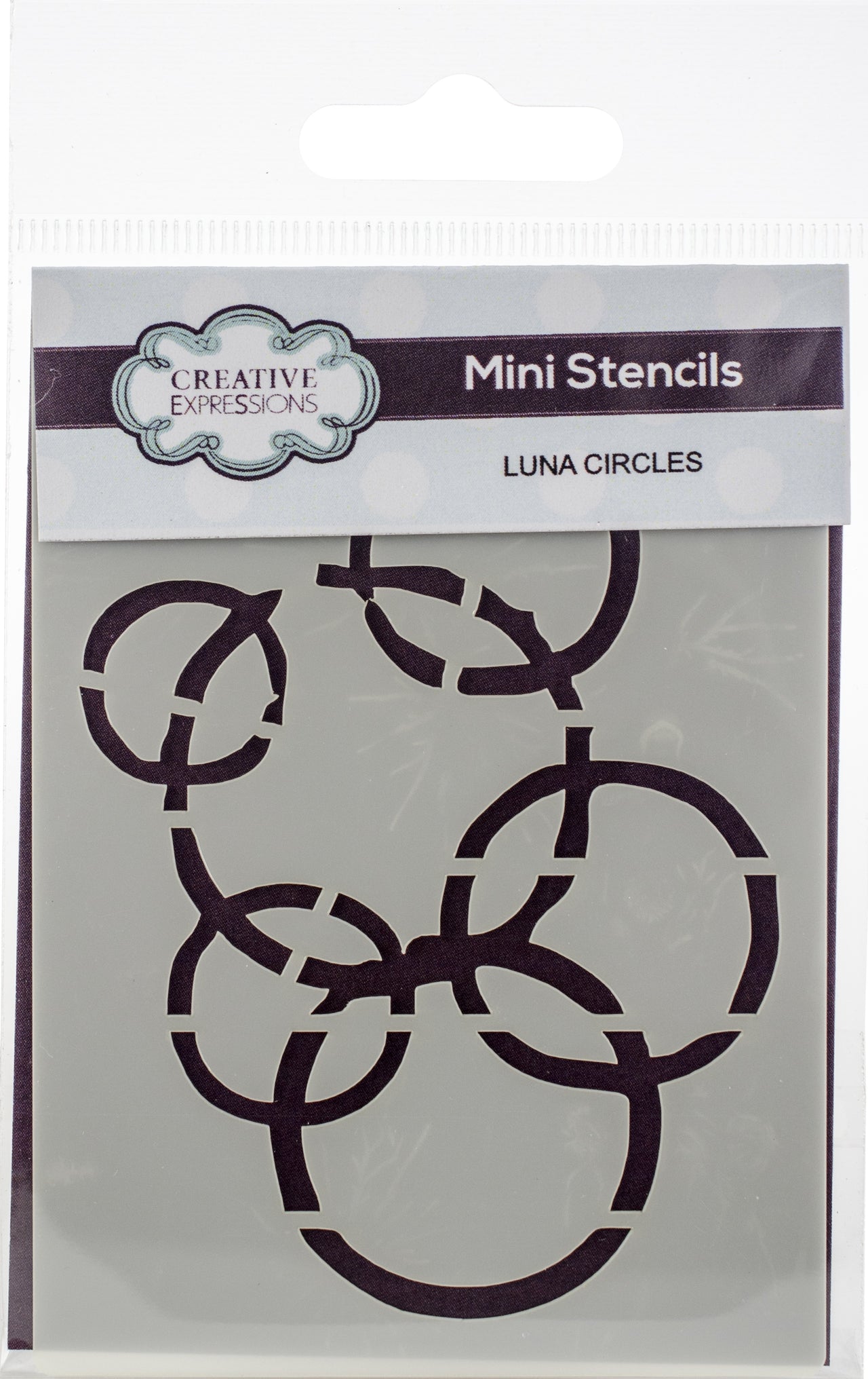 Creative Expressions Mini Stencil - Luna Circles