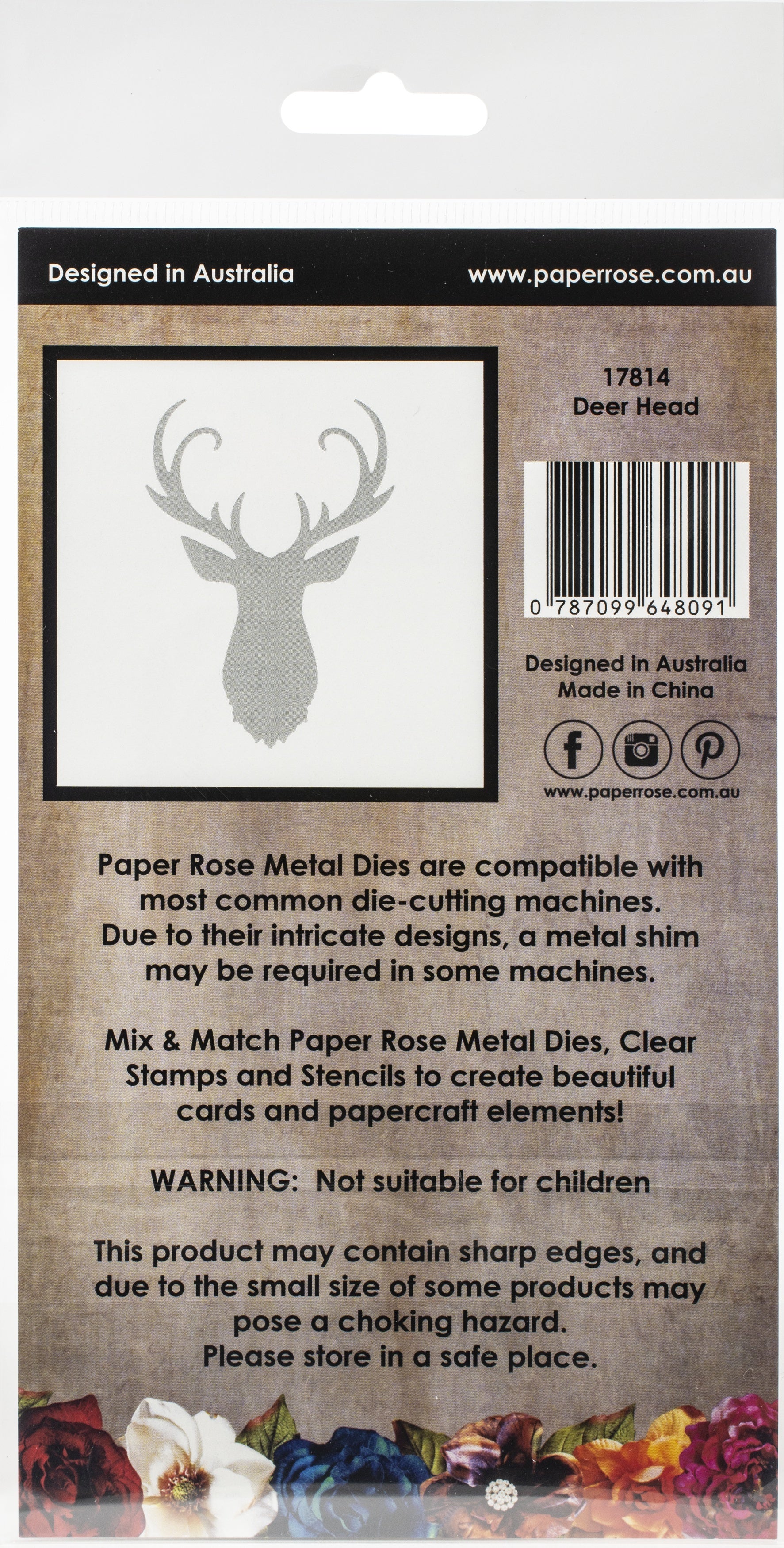 Paper Rose Dies - Deer Head
