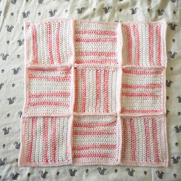 Gentle Stripes and Textures Baby Blanket