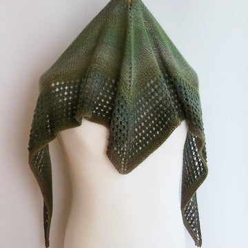 Beginners sock yarn shawl