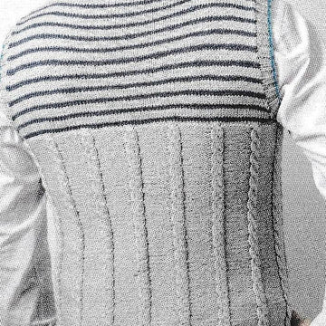 Man s Cable and Stripe Tank