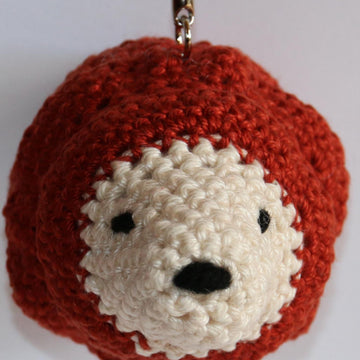 Amigurumi Hedgehog Keyring