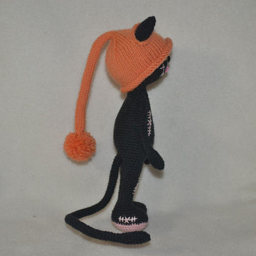 Amigurumi Black cat doll