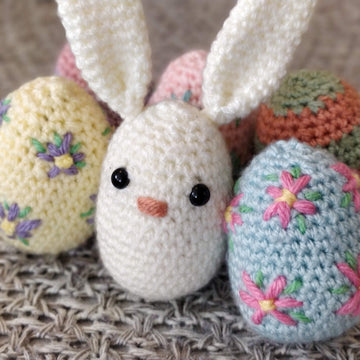Easter bunny egg basket