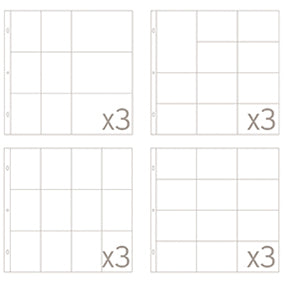 American Crafts Project Life Photo Pocket Pages 12/Pkg - Small Variety Pack 5