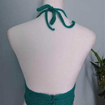 Jade Day Crochet Halter Top