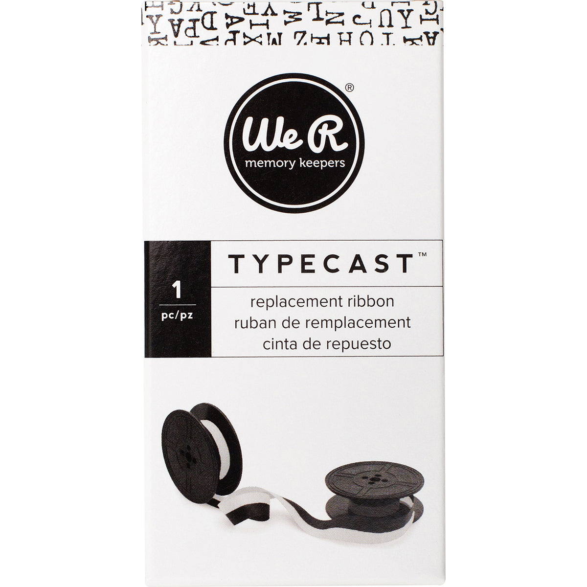 We R Memory Keepers We R Typecast Typewriter Ribbon - White/Black