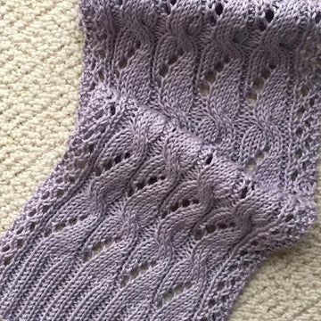 The Phoebe Lacy Cabled Scarf