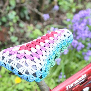 Crochet Bike Seat Cover, YarnBomb