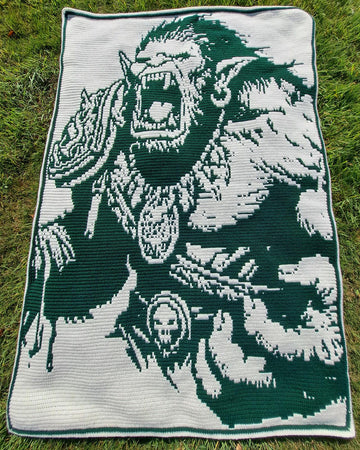Ogre Onslaught | Fantasy Monster Mosaic Blanket