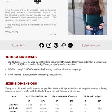 Natasha 4-in-1 knit body warmer