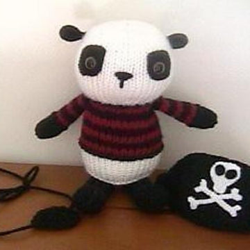 Pirate Panda Knit Amigurumi Pattern