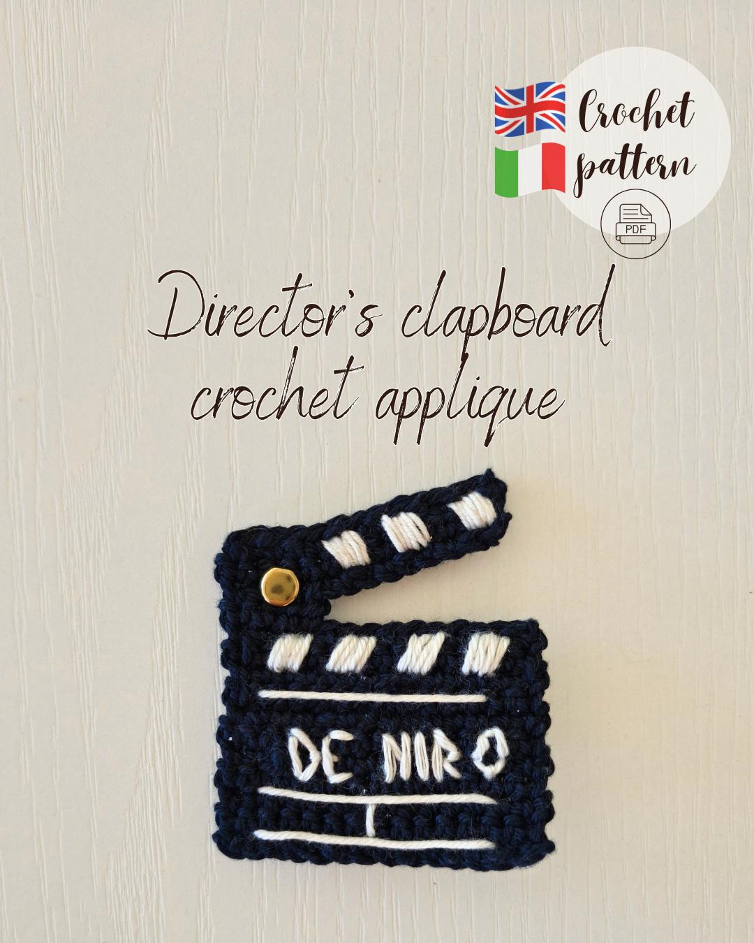 Director's Clapperboard Applique