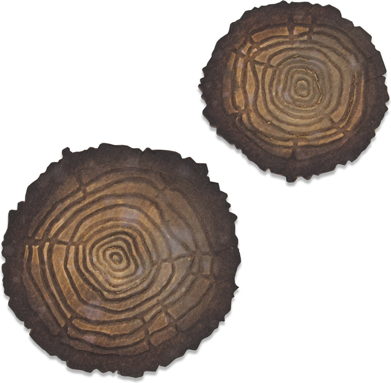 Sizzix Bigz Die W/Texture Fades By Tim Holtz - Mini Tree Rings