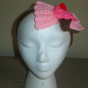 Cupcake Bow Headband