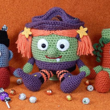 Vampire, Witch and Pumpkin Bucket Head Bags