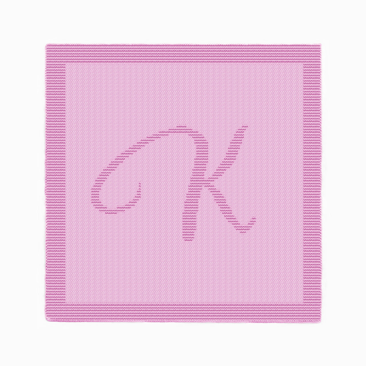 Very Easy Knitting Pattern - Letter K Stroller blanket
