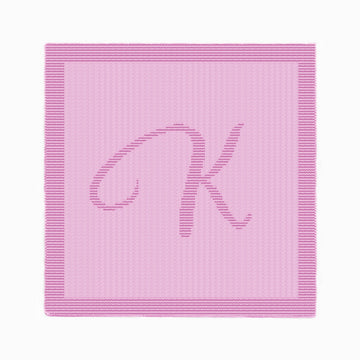 Very Easy Knitting Pattern - Letter K Stroller blanket