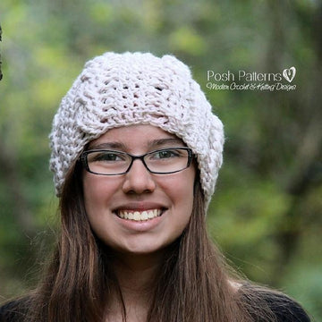 Crochet Cable Baby Beanie Pattern 260