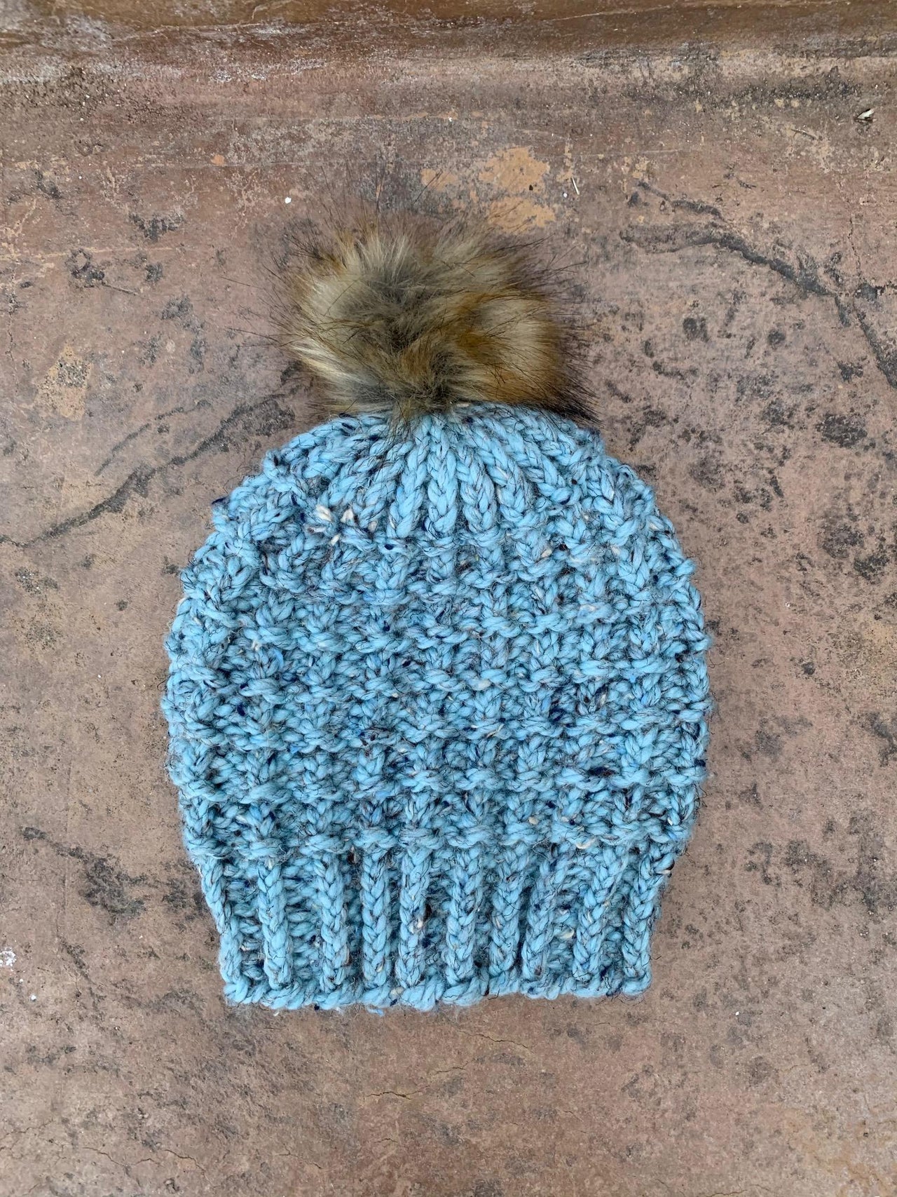 Blue Mesa Beanie - a loom knit pattern