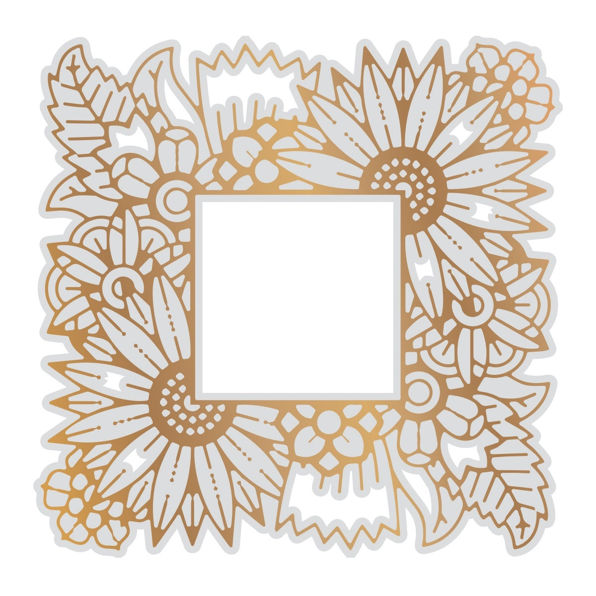 Artdeco Creations Gentleman Crafter Cut, Foil & Emboss Die - Floral Frame Background