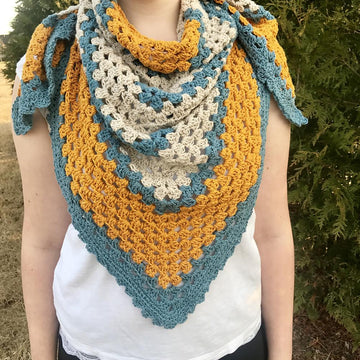 A Sunny Day Triangle Shawl