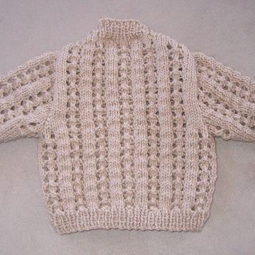 Jenna - babies 8ply lace cardigan
