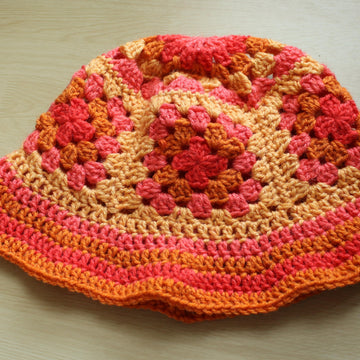 Grannysquare Bucket Hat