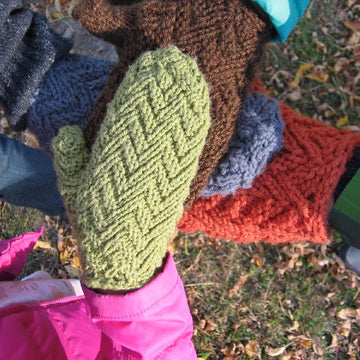 Herringbone Mittens